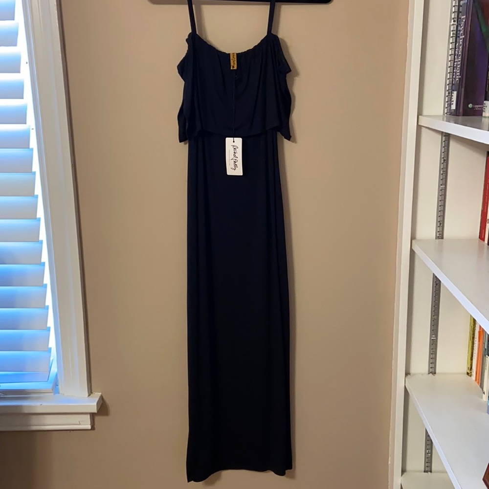 Rachel Pally Pascal Off the Shoulder Dress in Black Size XS